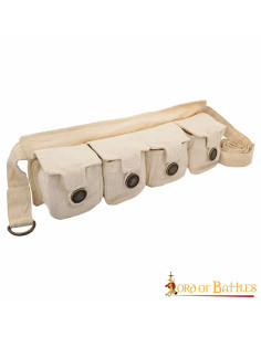 Cintura Druid con 4 tasche in cotone