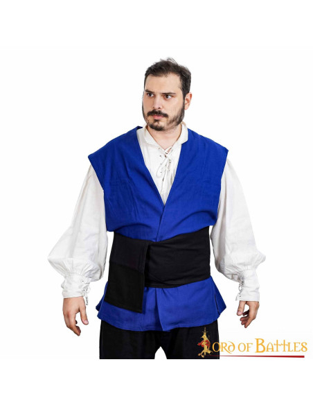 Cintura medievale in tela nera pirata