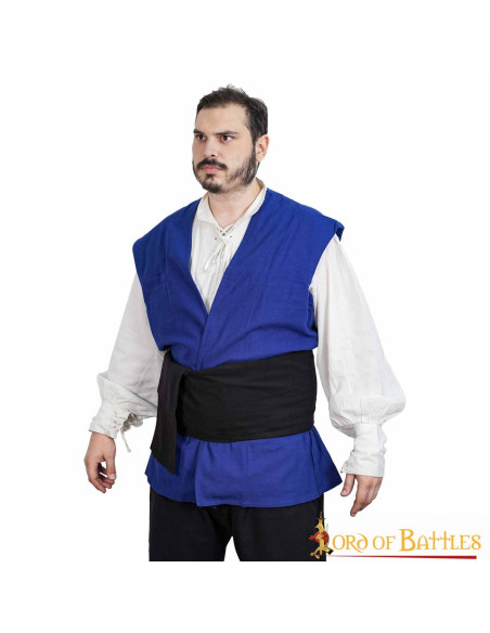 Cintura medievale in tela nera pirata