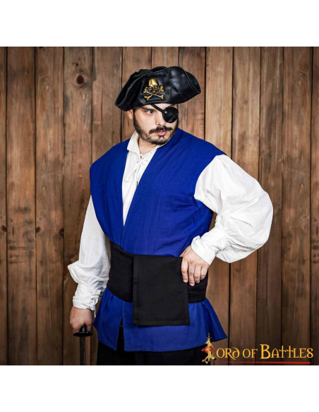 Cintura medievale in tela nera pirata