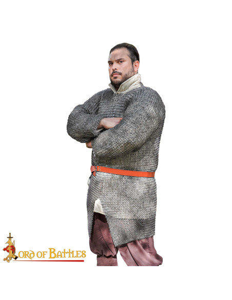 Anelli tondi in cotta di maglia in...