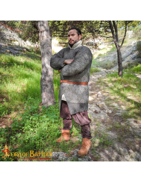 Anelli tondi in cotta di maglia in...