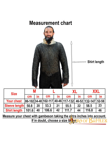 Anello piatto di cotta di maglia in...