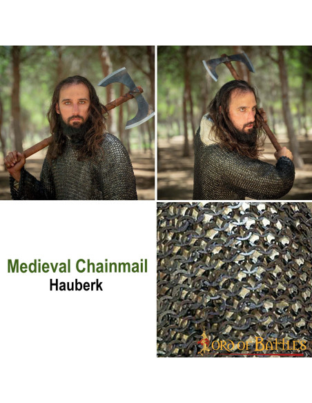 Anello piatto di cotta di maglia in...