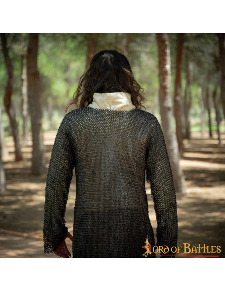 Anello piatto di cotta di maglia in...