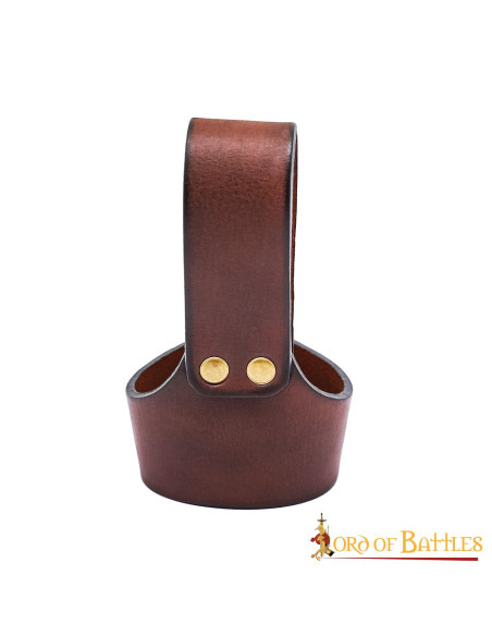 Baldacchino medievale in pelle per...