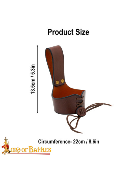 Baldacchino medievale in pelle per...