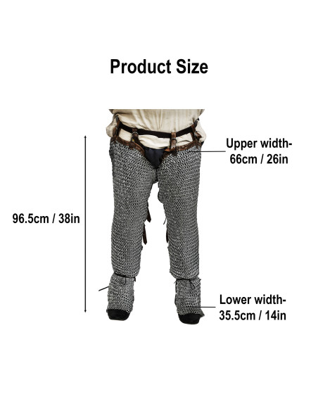 Gambe in cotta di maglia in acciaio... Gambe in cotta di maglia in acciaio...