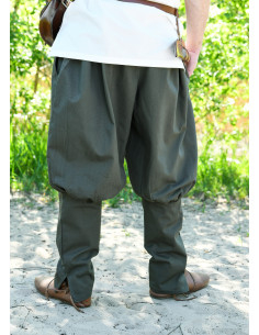 Pantaloni vichinghi modello Olaf, verde oliva 2