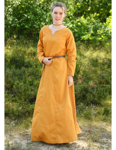 Abito vichingo donna modello Milla, giallo senape