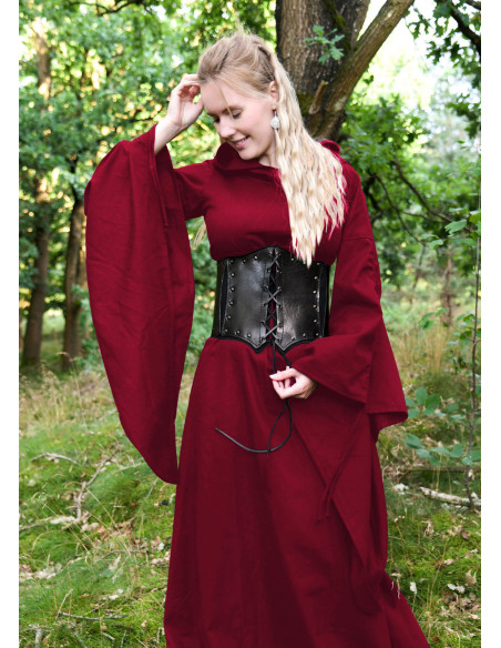 Vestito medieval lungo con maniche a...