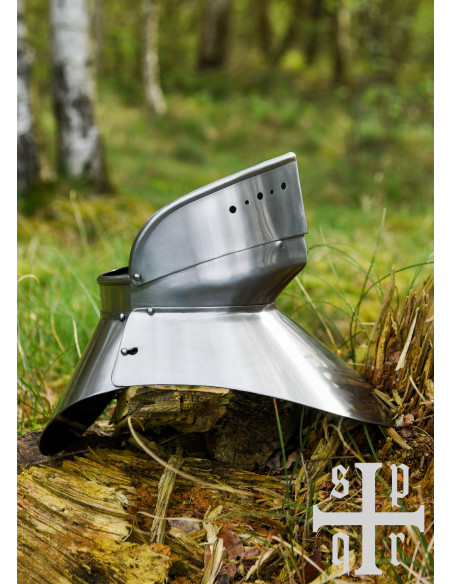 Gorgiera medievale in acciaio del...