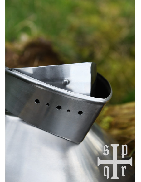 Gorgiera medievale in acciaio del...