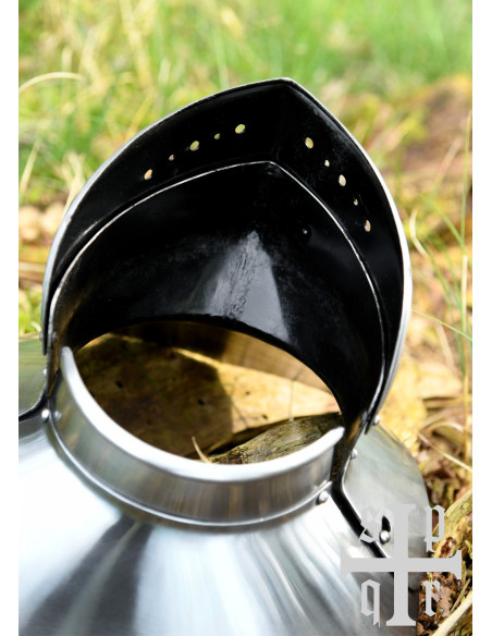 Gorgiera medievale in acciaio del...