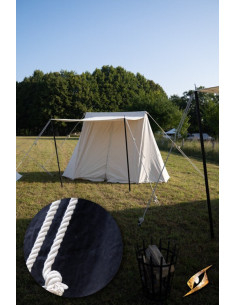 Tenda medievale nera per intrepidi guerrieri, 2 x 4... 2