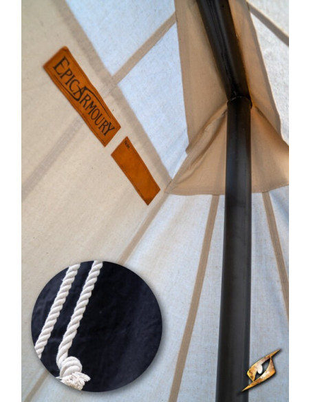 Tenda medievale nera per intrepidi...