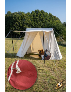 Tenda rossa medievale per intrepidi guerrieri, 2 x 4...