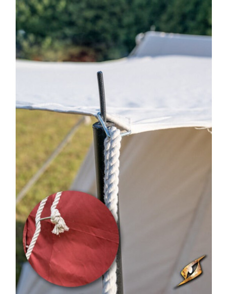Tenda rossa medievale per intrepidi...