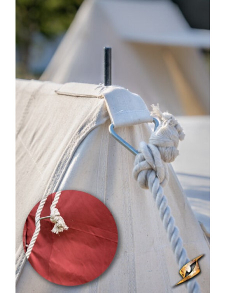 Tenda rossa medievale per intrepidi...