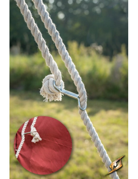 Tenda rossa medievale per intrepidi...