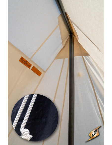 Tenda medievale nera per guerrieri, 3...