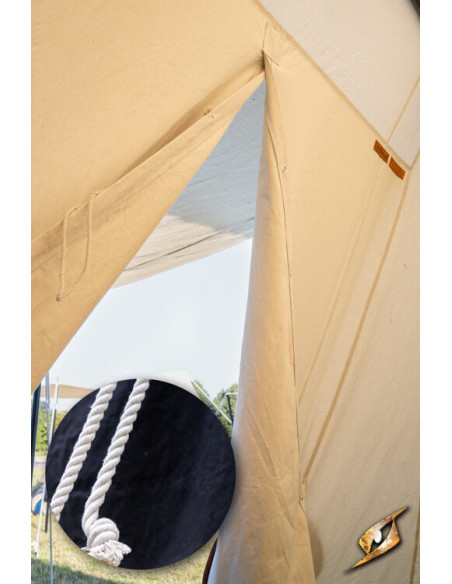 Tenda medievale nera per guerrieri, 3...