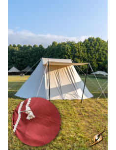Tenda rossa medievale per guerrieri, 3 x 5 metri.... 2