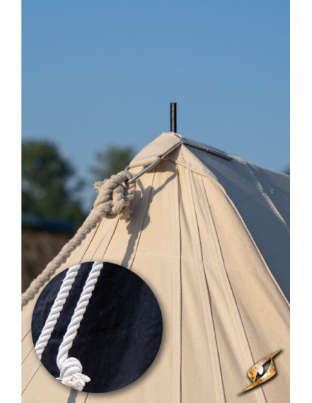 Tenda medievale nera per guerrieri, 4...