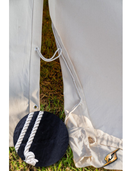 Tenda medievale nera per guerrieri, 4...