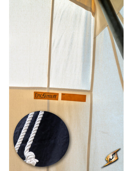 Tenda medievale nera per guerrieri, 4...