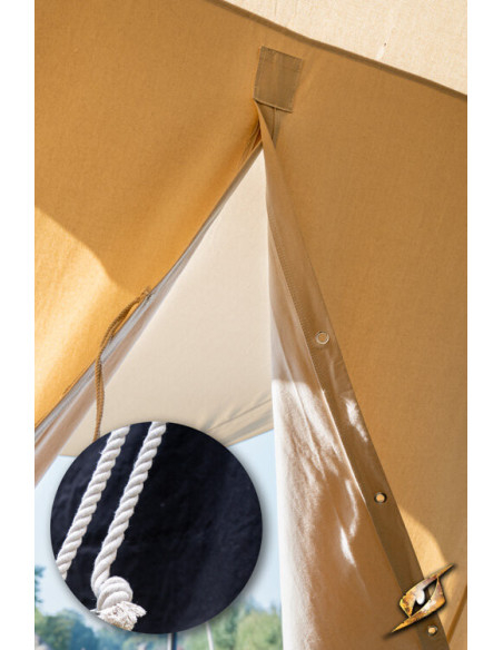 Tenda medievale nera per guerrieri, 4...