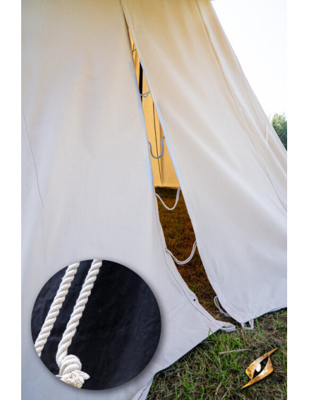 Tenda medievale nera per guerrieri, 5...