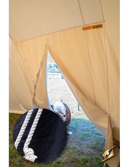 Tenda medievale nera per guerrieri, 5...