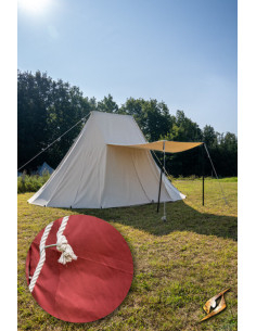 Tenda rossa medievale per guerrieri, 5 x 7 metri.... 2