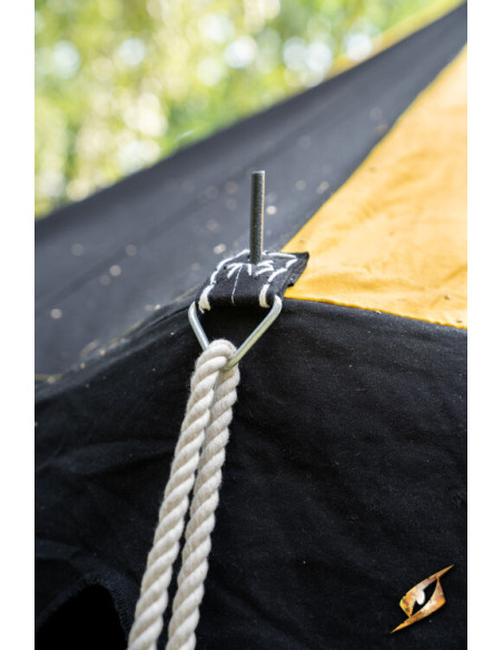 Tenda tendone medievale, nero-giallo... Tenda tendone medievale, nero-giallo...