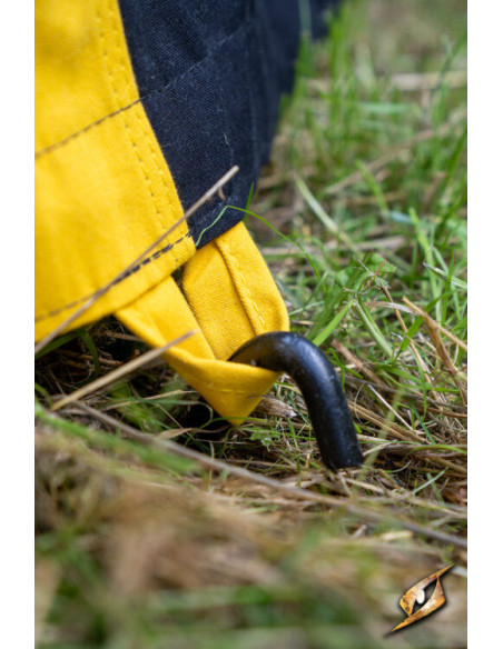 Tenda tendone medievale, nero-giallo... Tenda tendone medievale, nero-giallo...