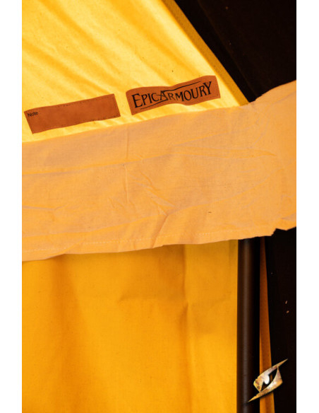 Tenda tendone medievale, nero-giallo... Tenda tendone medievale, nero-giallo...