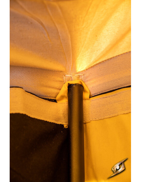 Tenda tendone medievale, nero-giallo... Tenda tendone medievale, nero-giallo...