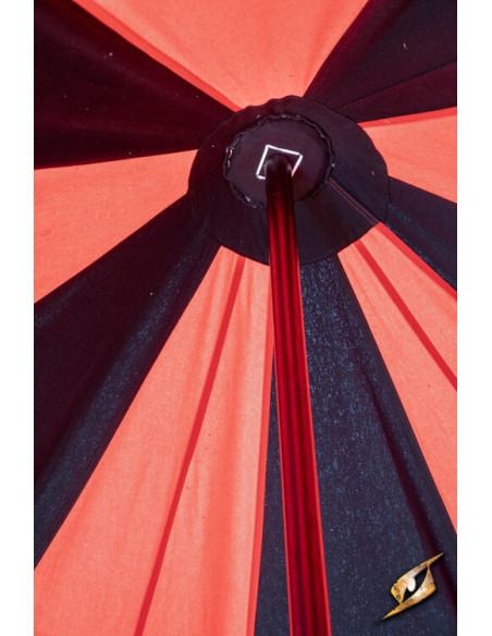 Tenda tendone medievale, nero-rosso 4...