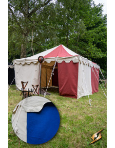 Tenda per tendoni medievale, blu naturale 4 x 4 metri... 2