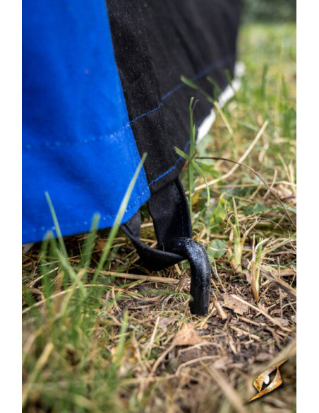 Tenda per tendoni medievale, nero-blu...