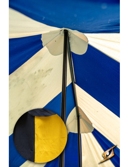 Tenda tendone medievale, nero-giallo...