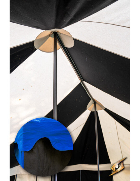 Tenda tendone medievale, nero-blu 5 x...