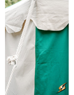 Tenda tendone medievale, verde naturale 5 x 8 metri.... 2