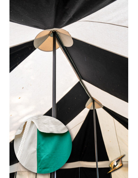 Tenda tendone medievale, verde...