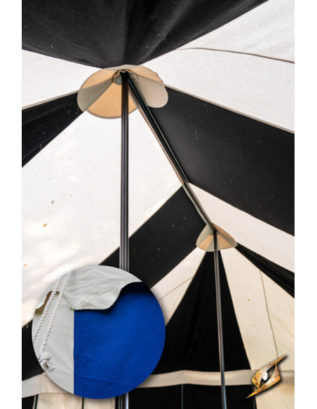 Tenda tendone medievale, blu naturale...