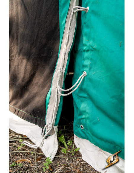 Tenda tendone medievale, nero-verde 5...