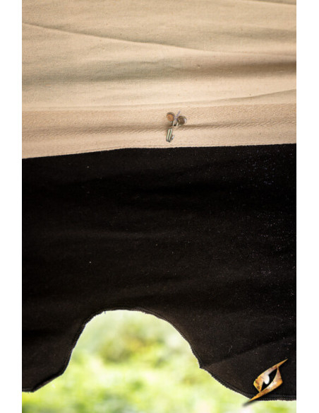 Tenda tendone medievale, nero-verde 5...