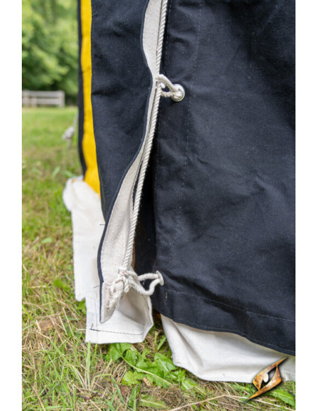 Tenda tendone medievale, nero-giallo...