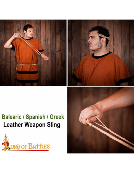 Tracolla balearica con lacci intrecciati